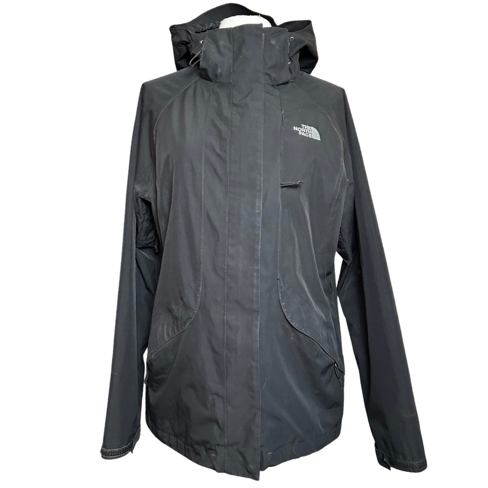 The North Face DryVent Hooded Rain Jacket Womens M Black Waterproof Gorpcore